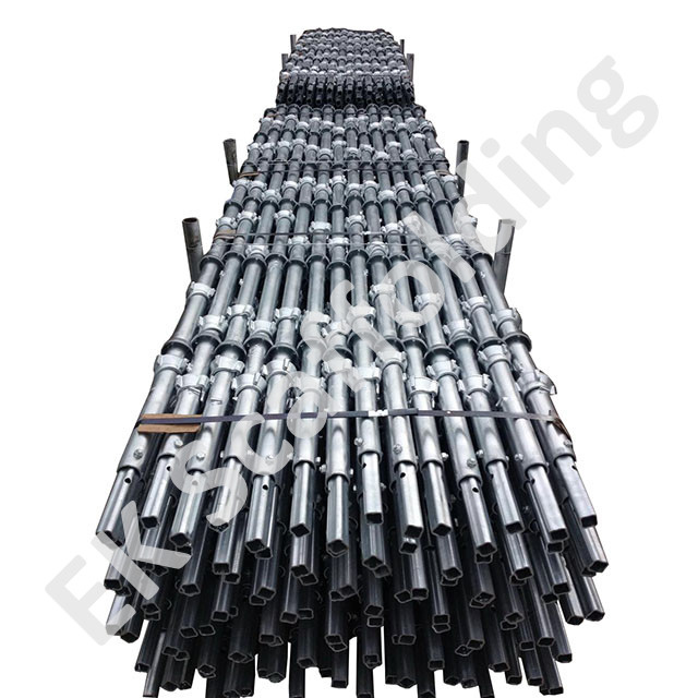 ระบบนั่งร้านแนวตั้งมาตรฐานชุบสังกะสี