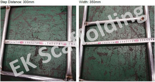 บันไดเหล็กนั่งร้าน