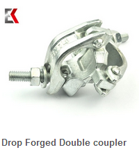 Drop Forged Double Coupler Scaffolding ฟิตติ้งนั่งร้านปรับมุมขวา 90 องศา