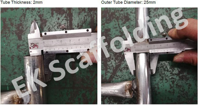 บันไดเหล็กนั่งร้าน