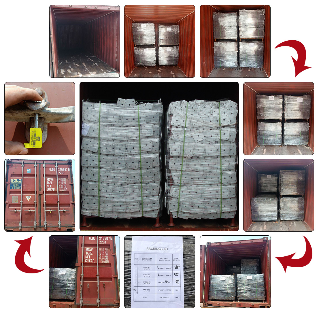 การบรรจุแจ็คนั่งร้านและการโหลด