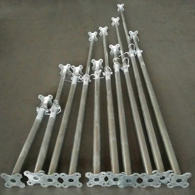 HDG galvanized scaffolding steel prop สำหรับการสร้าง