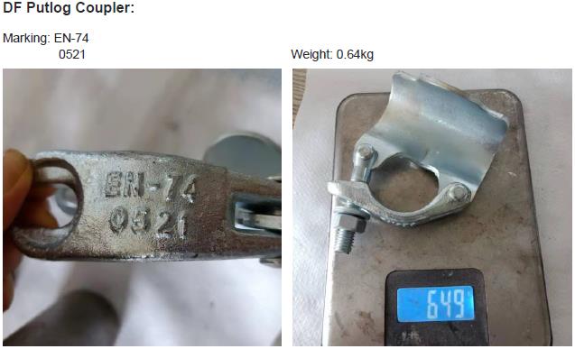 นั่งร้านหล่นปลอม Forged Putlog Coupler 01