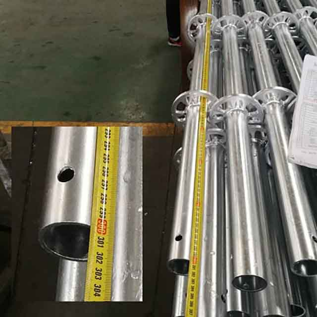 HOT DIP Galvanized HDG ringlock scaffolding แนวตั้งมาตรฐาน