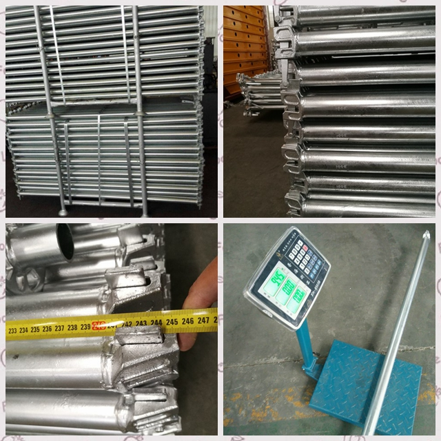 Galvanized Ringlock System HDG Scaffolding Ledger