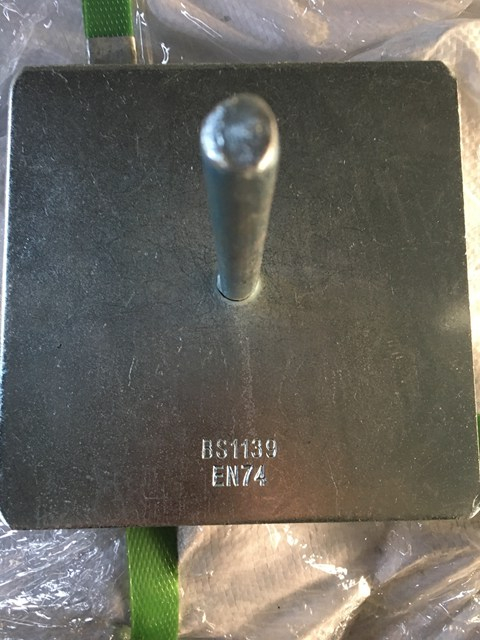 BS1139 EN74 ZINC PLATING SCAFFOLDING ROUND BASE PLATE