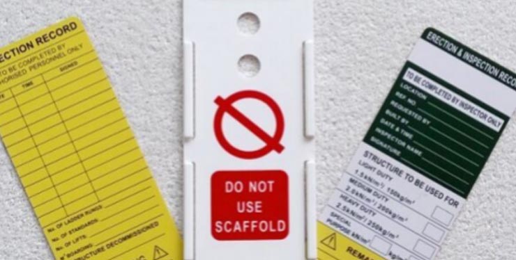 แท็กความปลอดภัยเพื่อสุขภาพความปลอดภัยคุณภาพและสิ่งแวดล้อม