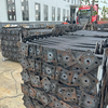 แจ็คฐานสกรูที่เป็นของแข็งที่ปรับได้สีดำ 
