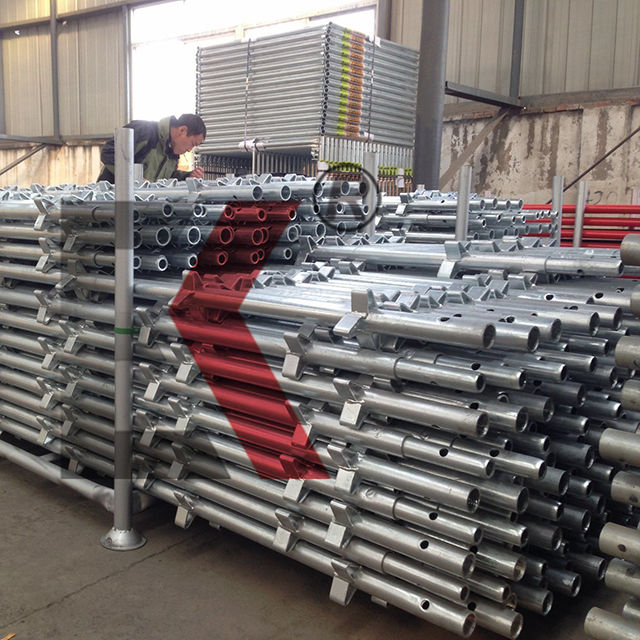 ระบบนั่งร้าน kwikstage galvanized มาตรฐานแนวตั้ง