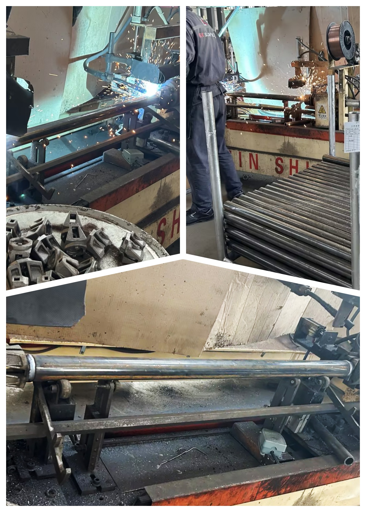 แนวนอน ringlock เชื่อมอัตโนมัติ 