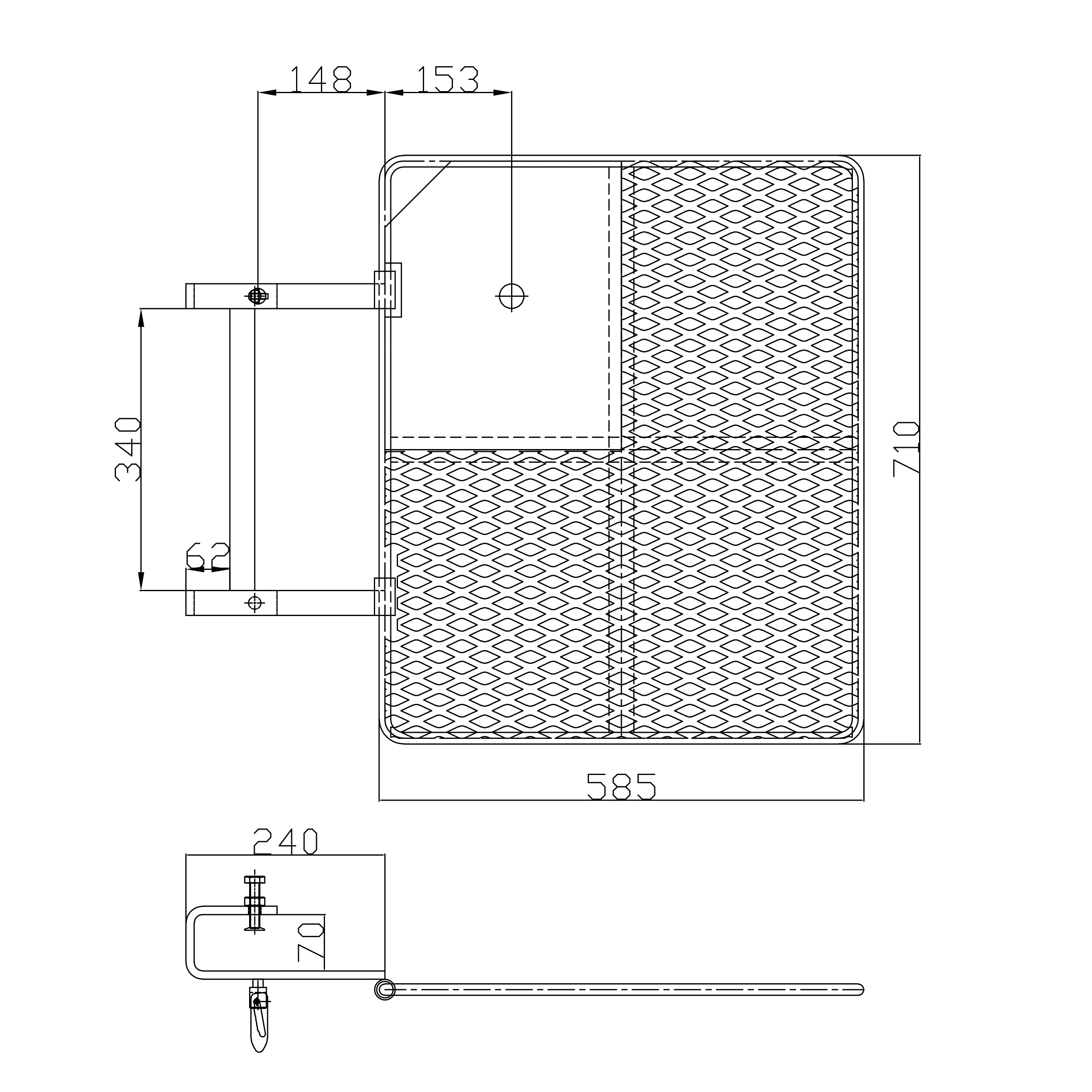 ประตูกับดักเคลือบนั่งร้านผง