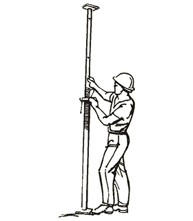 ใส่พินผ่านรูที่อยู่ติดกันในหลอดด้านใน